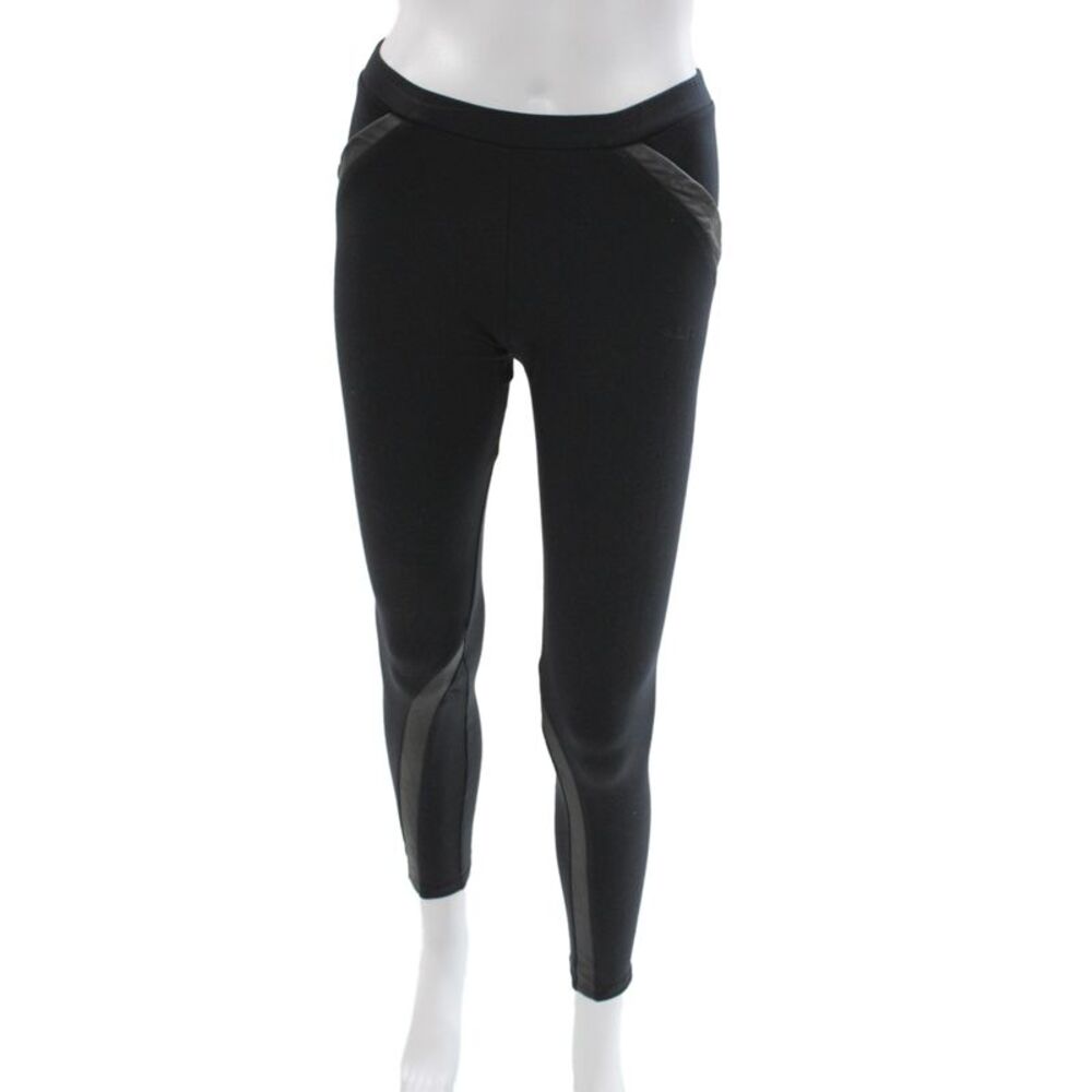 David Lerner Women Ankle Leggings Black Athleisure Size M